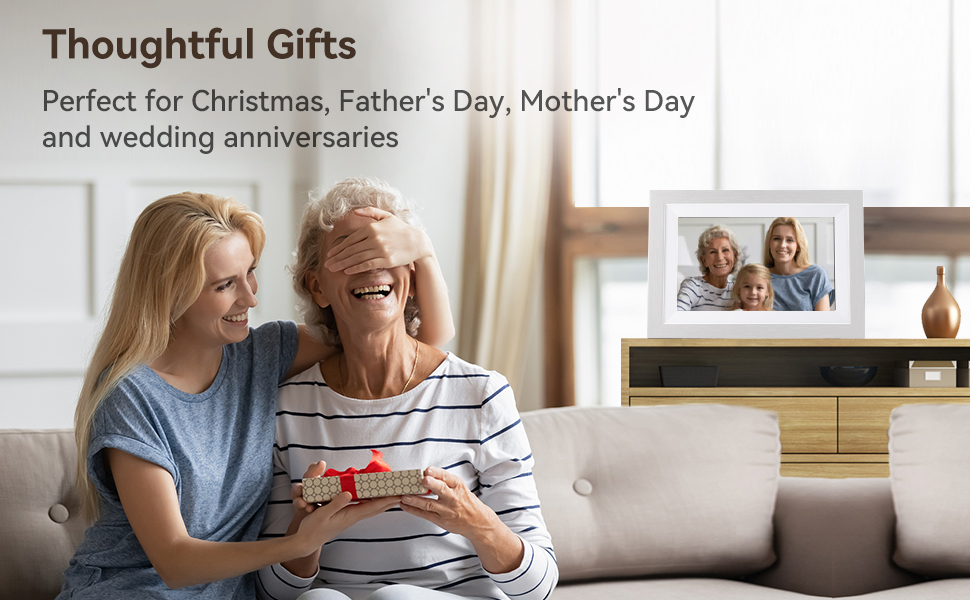 Frameo Wifi Digital Picture Frame 32GB Memory 10.1 Inch 5