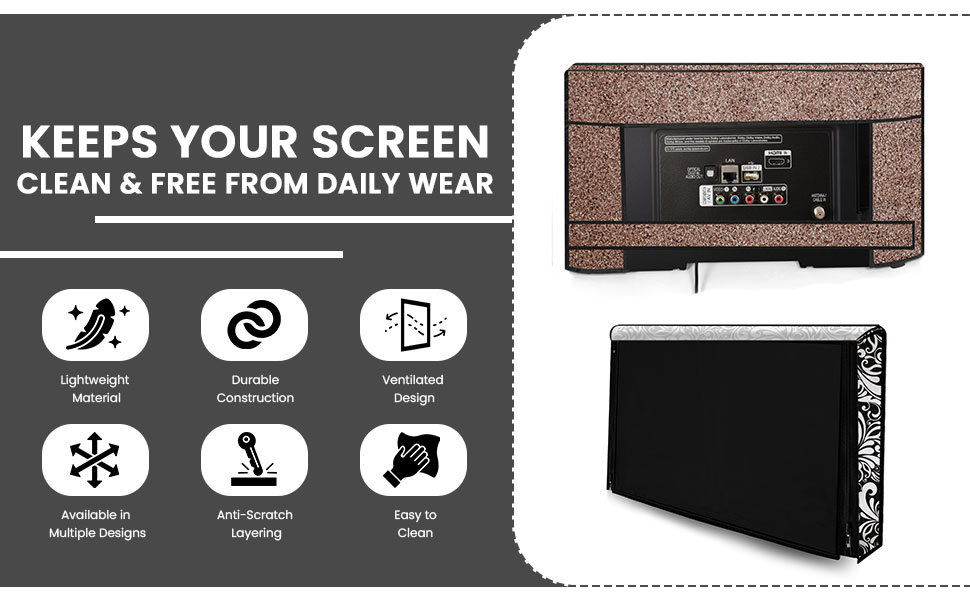 SPN-JGSP The Furnishing Tree Dustproof PVC LED TV Cover Suitable for All Models