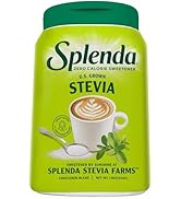 SPLENDA Stevia Zero Calorie Sweetener, Plant Based Sugar Substitute Granulated Powder, 19 oz Jar