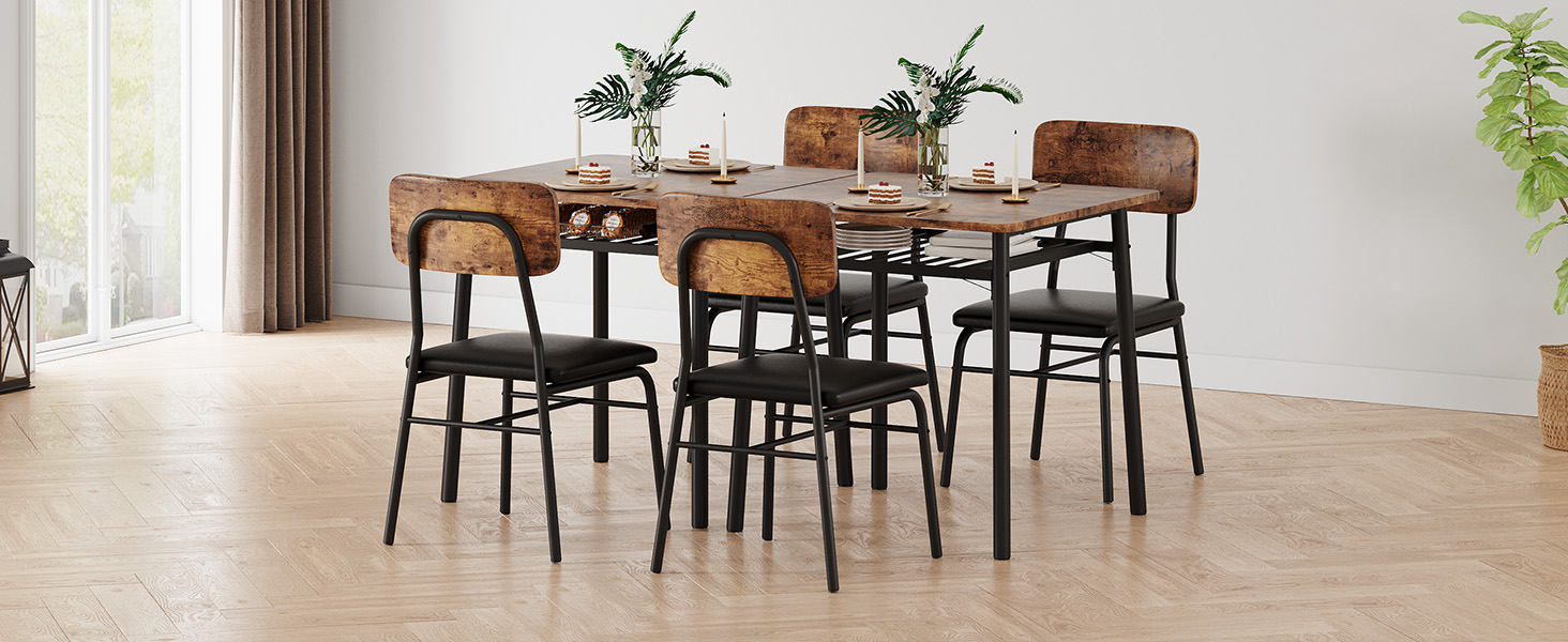 GAOMON 3 Piece Dining Table Set for 2, Kitchen Table Set