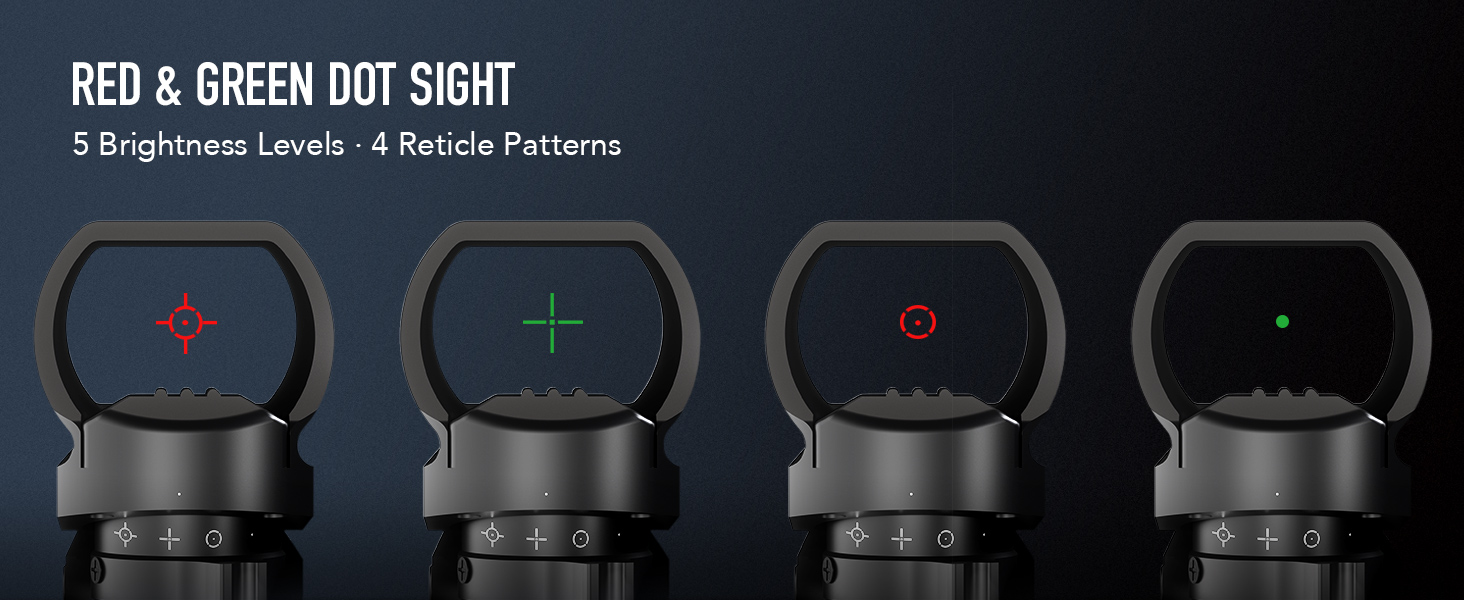 HIRAM 416x50 AO Rifle Scope Combo with Green Laser