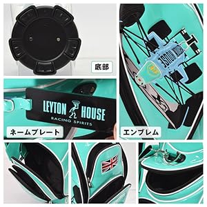レイトンハウス　定価7.59万　ゴルフ キャディバッグ 9型 防水仕様　エナメル レイトンハウス 定価7.59万 ゴルフ キャディバッグ 9型 防水仕様