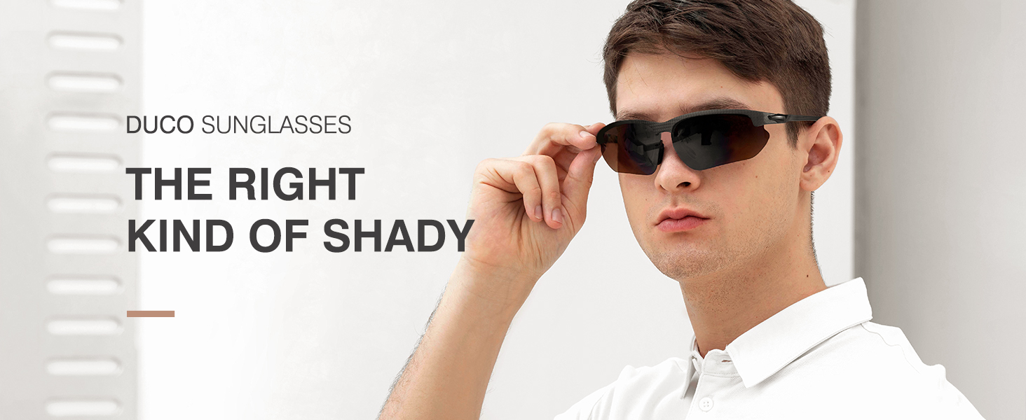 Mens Sports Polarized Sunglasses Ultralight Carbon Fiber Sun Glasses