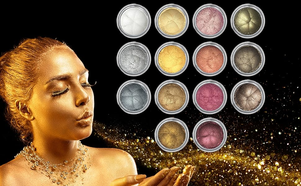 Full Metallic Eyeshadow Collection with 100% Vegan and Cruelty Free