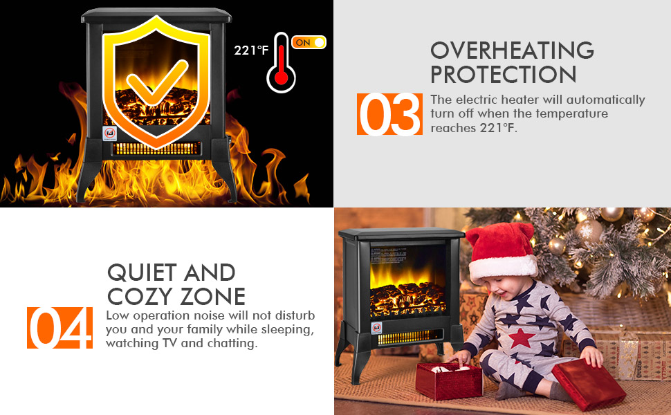 18 Inches Electric Fireplace