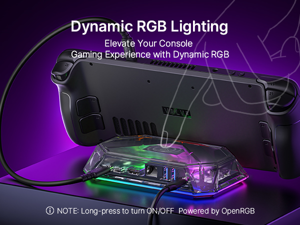 Steam Deck OLED 1TB ドッキングステーション付き スチームデッキ-OLEDコンソール用ドッキングステーション,ベース