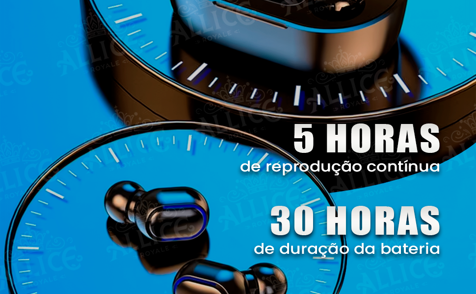 Fone Bluetooth 5.1 Premium e Preto, Intra-Auricular, Visor, Duplo Sem Fio