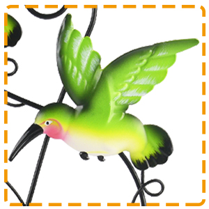 Metal Hummingbird Garden Stake