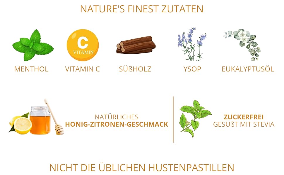 Herbion Naturals cough lozenges honey lemon cough drops honey lemon sore throat vitamin c 