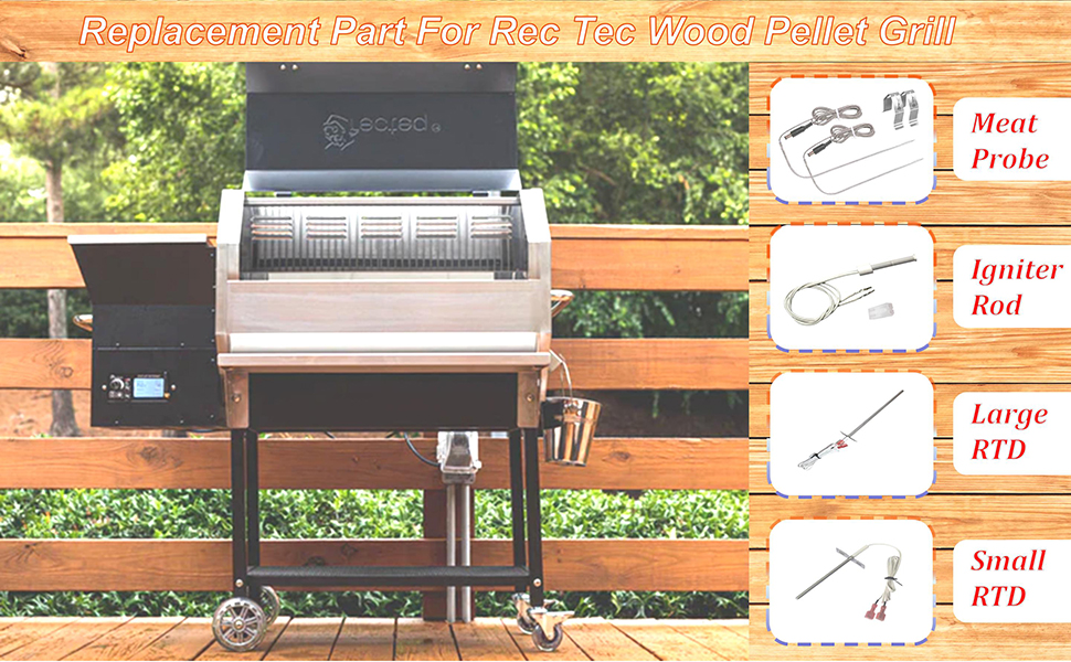 Ceramic Igniter Rod for RecTeq Wood Pellet Grill and