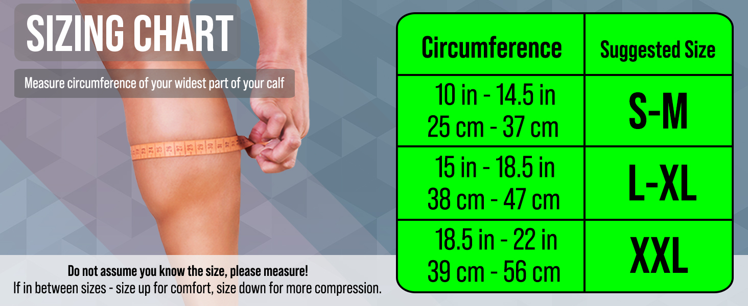 Calf Compression Sleeves for Men Women Footless Compression Socks Shin Splints Varicose Vein