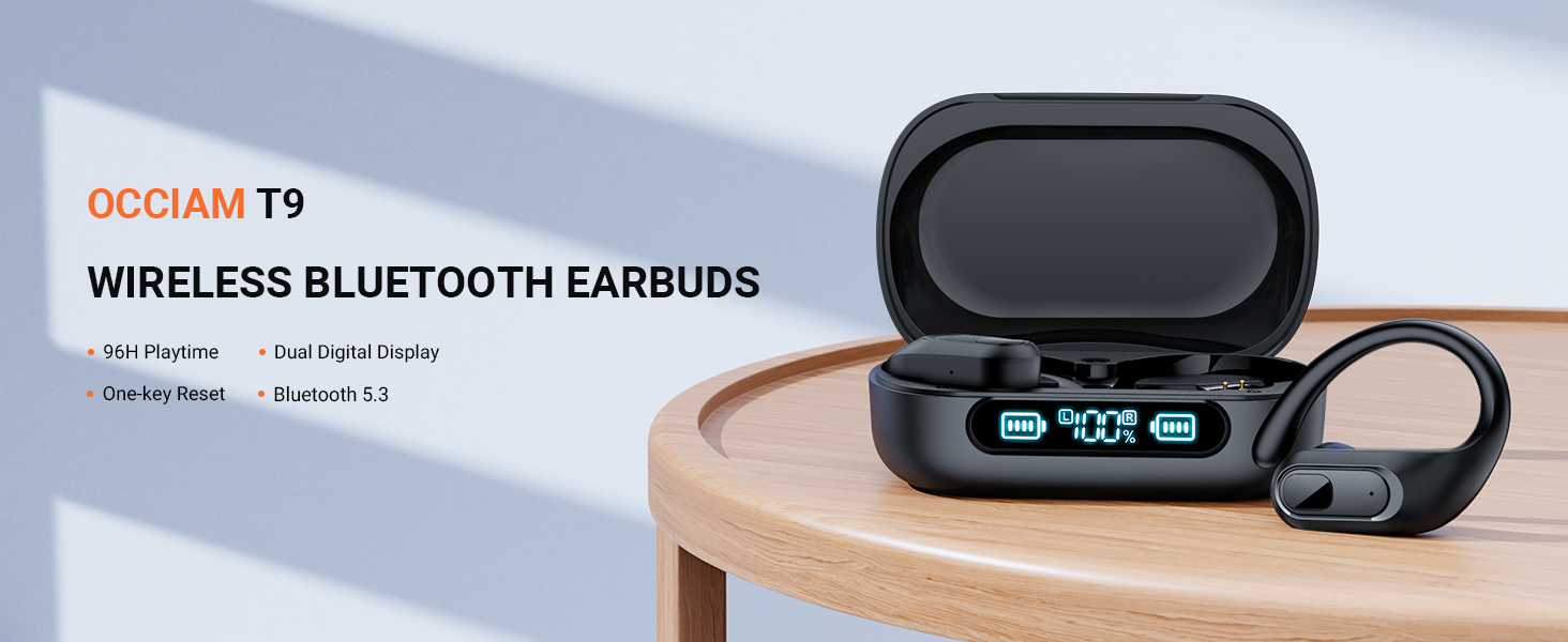 ear buds wireless bluetooth earbuds for runners，working out.gym，running，tv listening, sport
