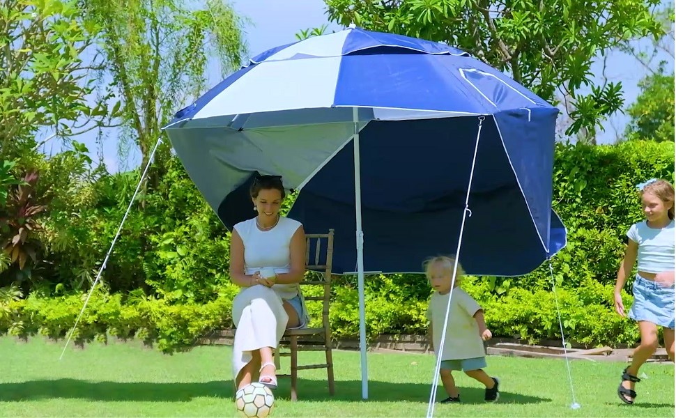 Ashton at the Beach Umbrellas for Sand Heavy Duty Wind