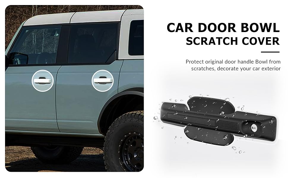 Door Bowl Scratch Cover for Ford Bronco 2023 