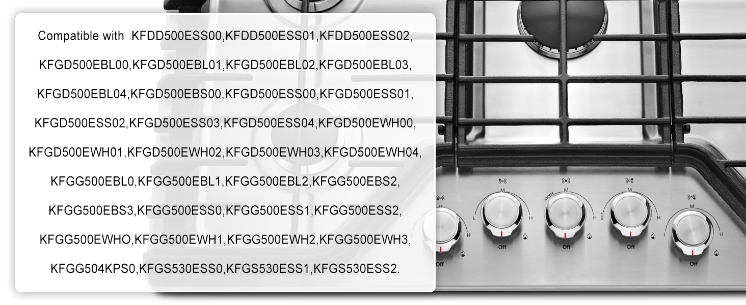 W11030413 Range Control Knob 5Pack Compatible with