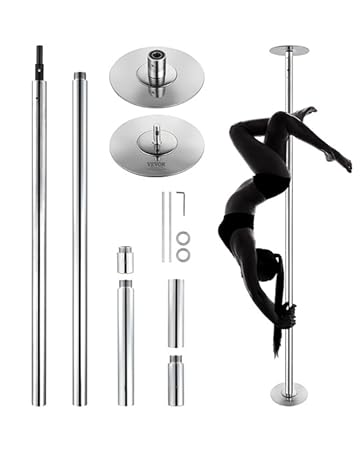 45Mm Professionele Dansen Pole Draagbare Verwijderbare Stripper Pole Dance Kit V