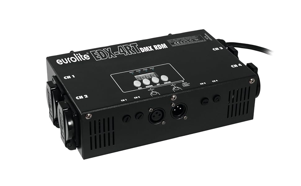 Eurolite EDX4RT DMX RDM Truss Dimmer Pack 4Channel DMX Dimmer Pack