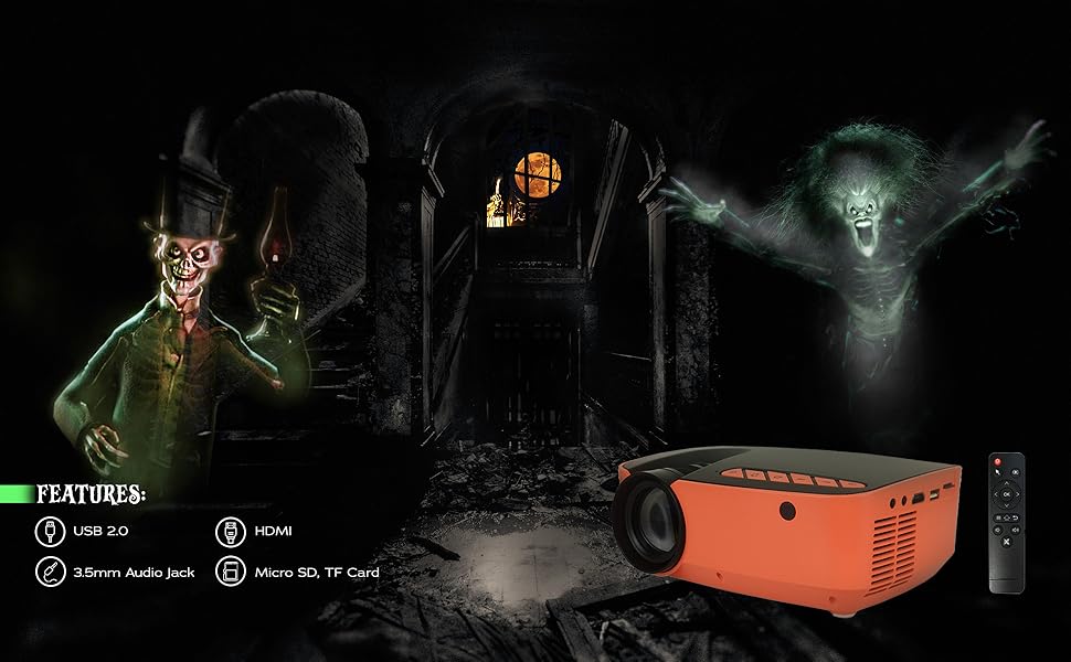 AAXA HP3 Halloween Projector (2023 Upgraded) for Haunted