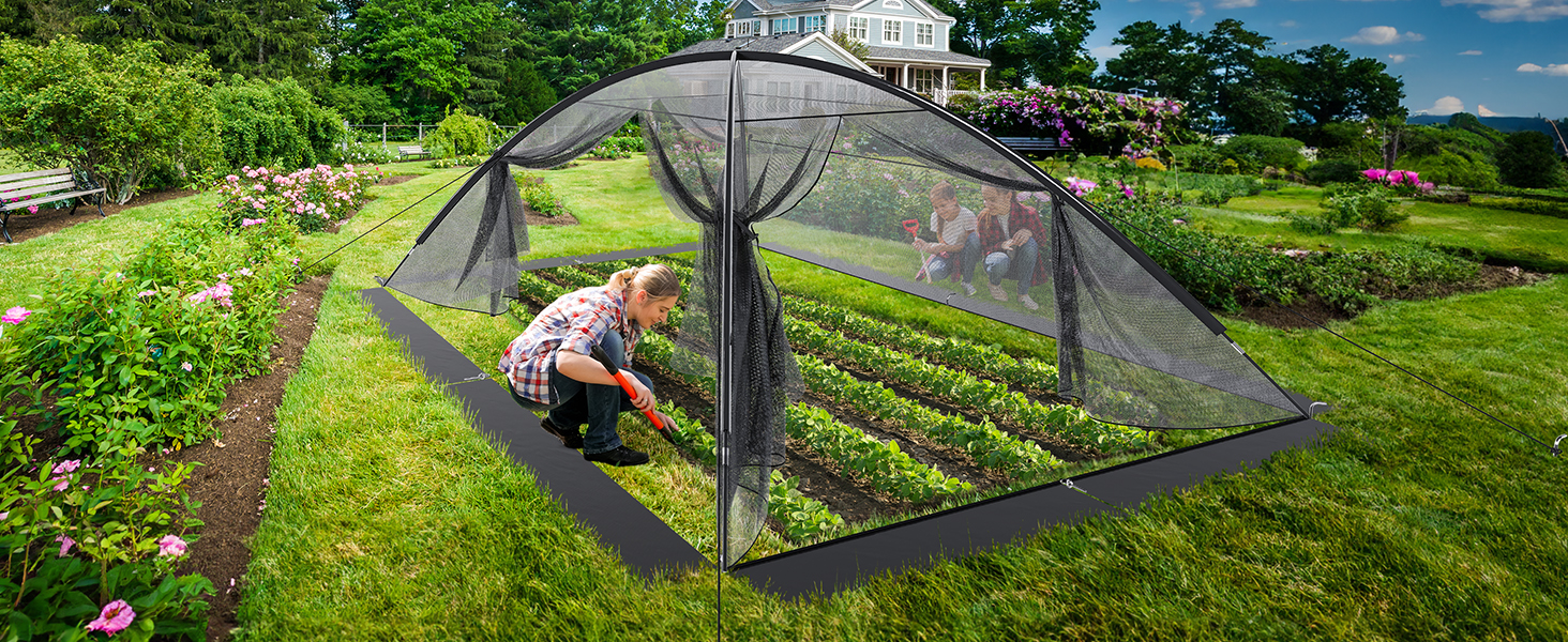 YITAHOME 17x13FT Pond Net Pond Cover Dome Balcony Koi