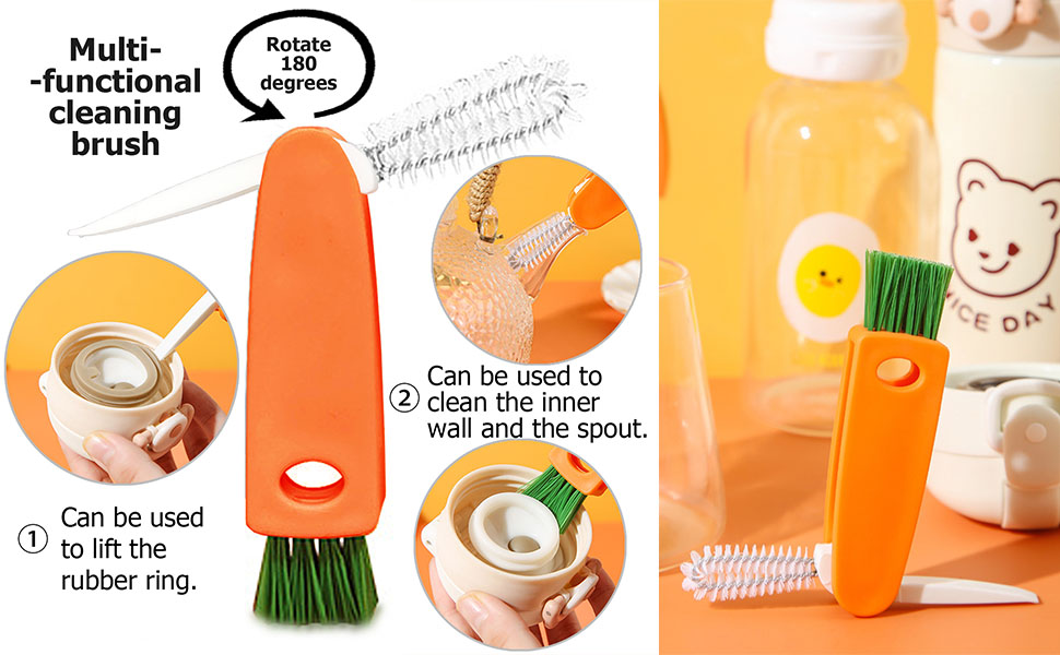 13 pcs Bottle Cleaning Brush and Drinking Straw Brush, MultiFunctional Crevice