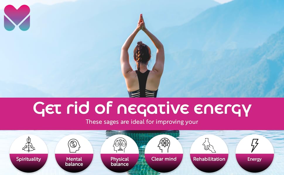 MECKA Home Cleansing and Smudging Kit for Cleansing Home of