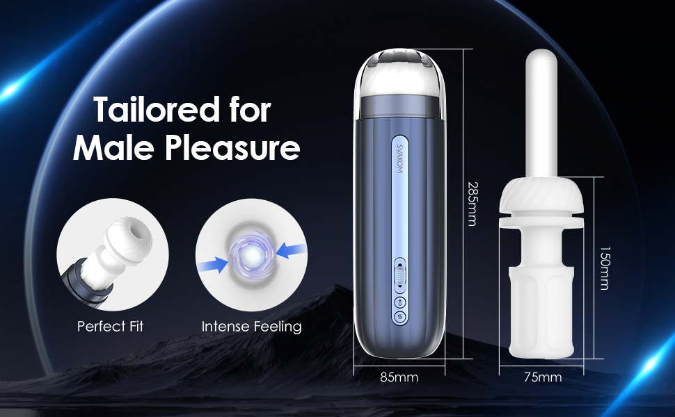 Vibeconnect Automatic Male Masturbator with 5 Thrusting Modes App Controlled Sex