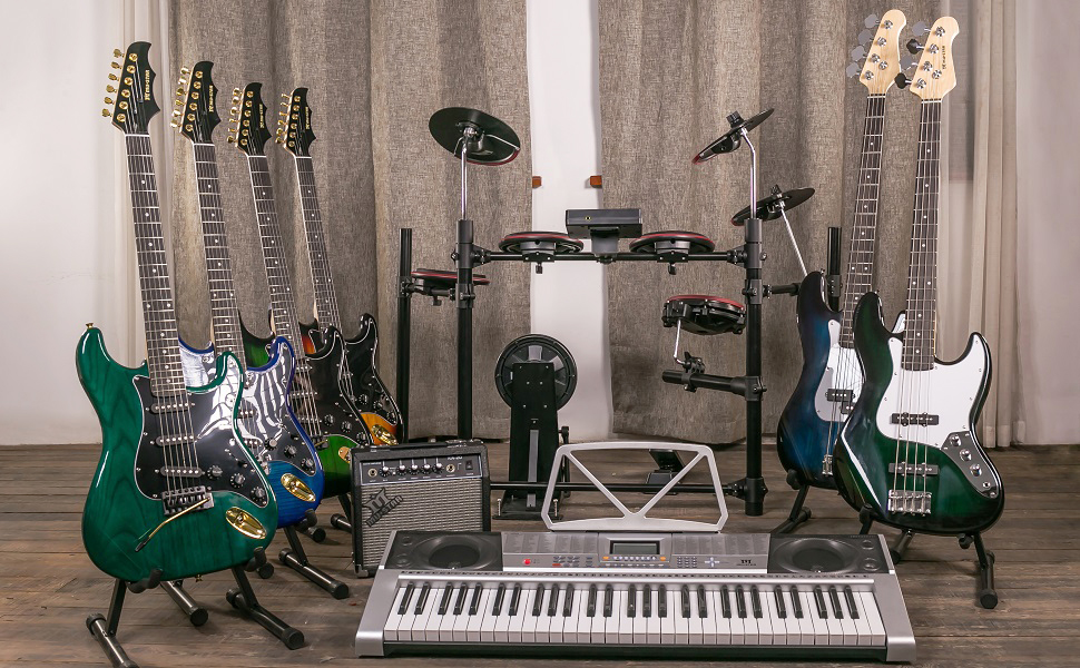 MUSTAR Electric Guitar Kit, 39 Inch Full Size Solid Body