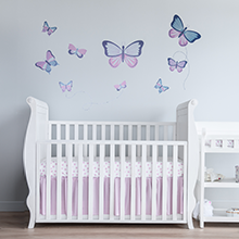 Purple Butterfly Wall Sticker - My Little Zone Butterfly Collection