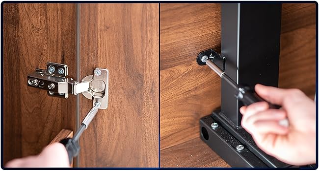 attach doors and secure mount