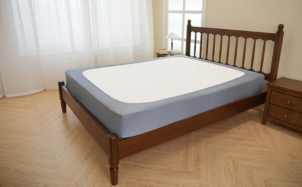 Biscaynebay Decorative Box Spring Cover Queen Size, Navy