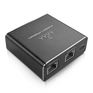 Ethernet Splitter 1 to 4 High Speed 1000Mbps Gigabit RJ45 Splitter Adapter 1 in 4 Female Out