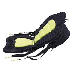 Padded Kayak Seat Adjustable Pad Cushion Detachable Backpack Bag Back Canoe Backrest Fishing Boat