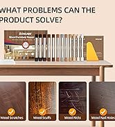 Amazon.com: Boncart Wood Filler Sticks,12colors Wood Wax