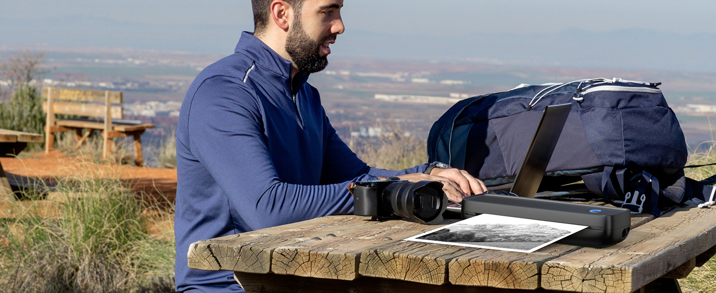 Best portable wireless printer for travelers, offering high-quality printing with Bluetooth and mobile connectivity for ultimate convenience on the go