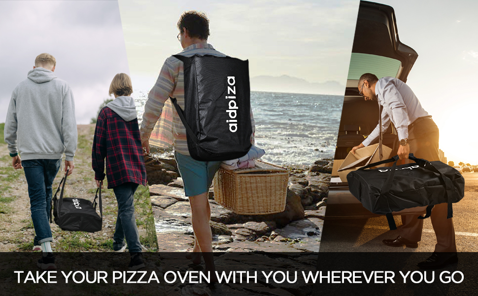 take your pizza oven with you where you go