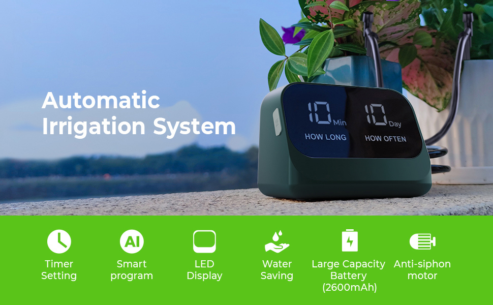 Reliable Automatic Watering System, Plant Self Watering System Automatic Drip Irrigation Kit