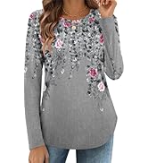 Zeagoo Long Sleeve Shirts for Women Crew Neck Casual Fall Fashion Blouses Basic Tunic Tops Dressy...