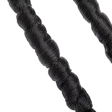 VAVANGA 22inch Twisted Braid Ponytail Extension 2pcs Set