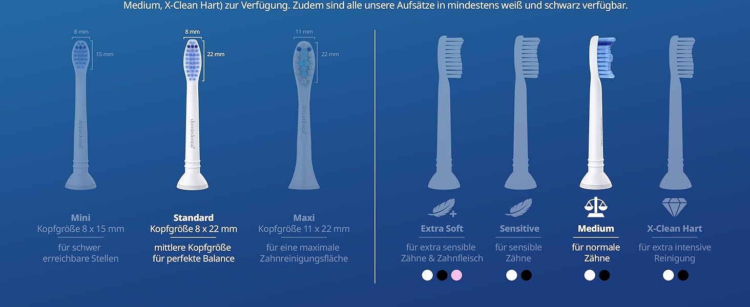 HX6018 Philips Sonicare Ersatzbürsten, Aufsätze, Aufsteckbürsten, Zahnbürstenköpfe