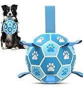 QDAN Premium Dog Ball, Dog Soccer Ball for Dogs, Outdoor Pet Toys, Pet Water Toys, Puppy Birthday...