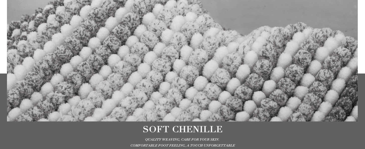 soft chenille bath rug