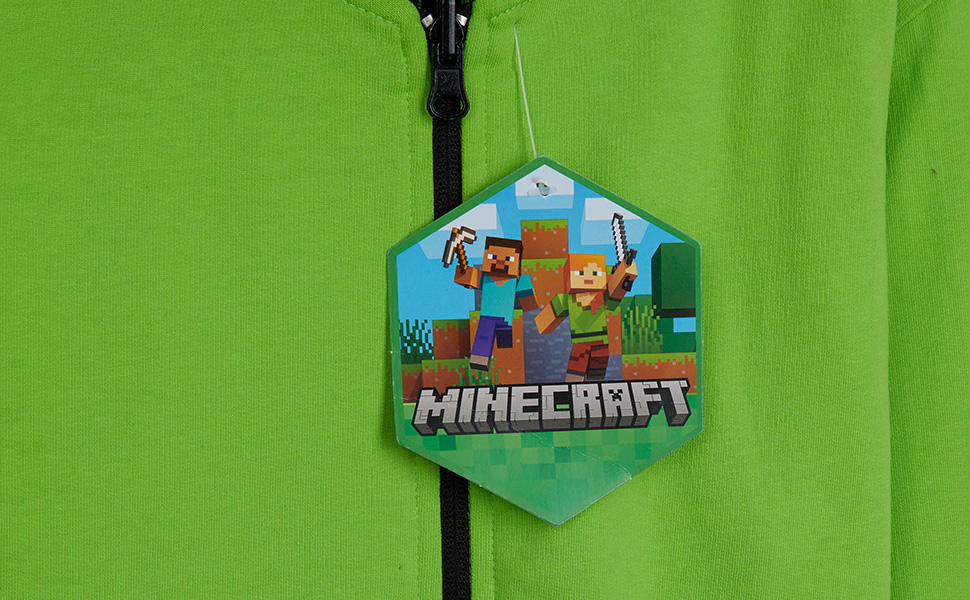 Minecraft Boys Hoodies - Reversible Hooded Sweatshirt for Kids