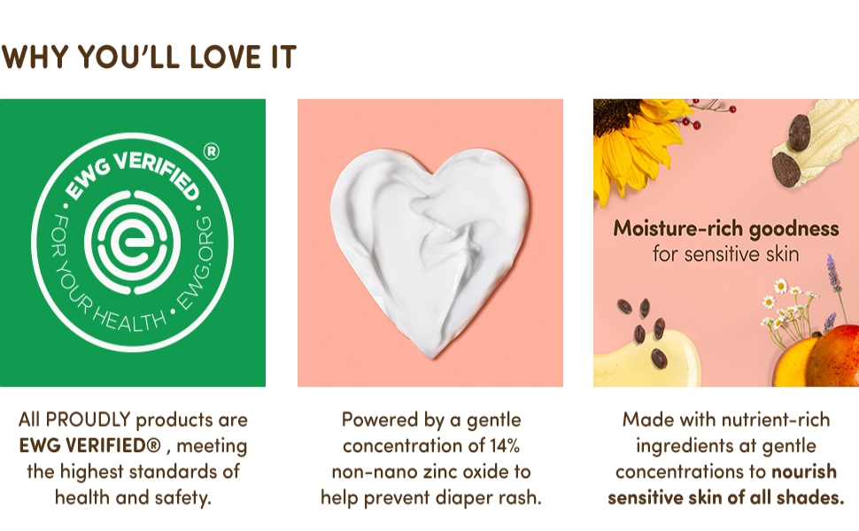 PROUDLY Soothing Diaper Rash Cream Baby Rash Cream that