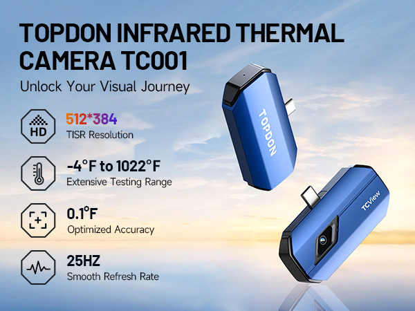 【新品送料無料】TOPDON サーモグラフィー TC001 赤外線カメラ Amazon.com: TOPDON TC001 Thermal Camera for Android, Super