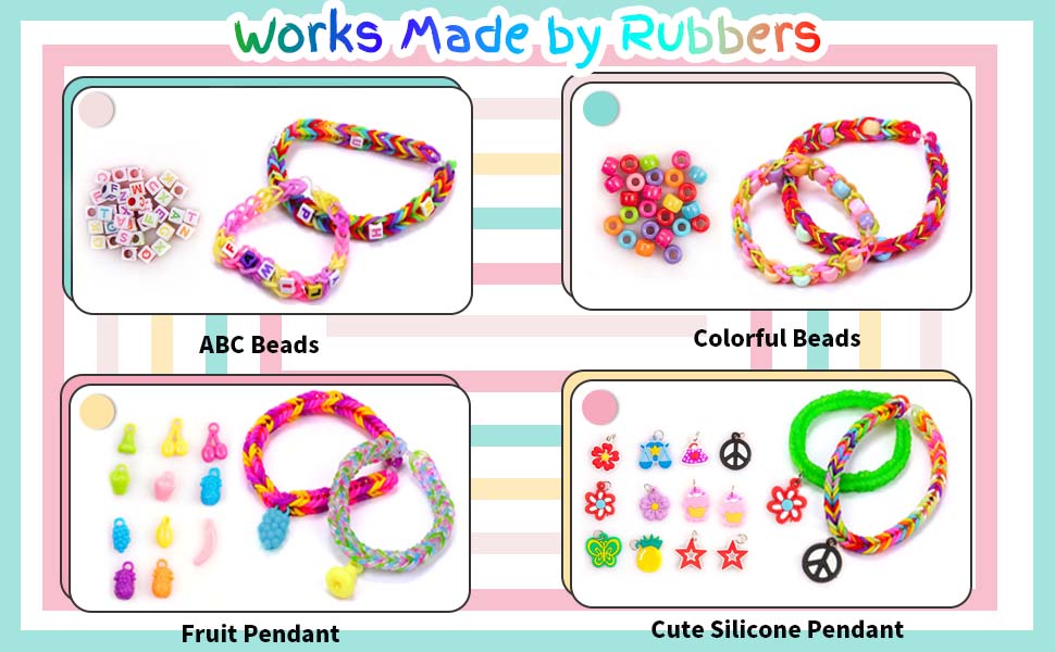 Rubber Band Bracelet Kit 2500+ Loom Bracelet Making Kit