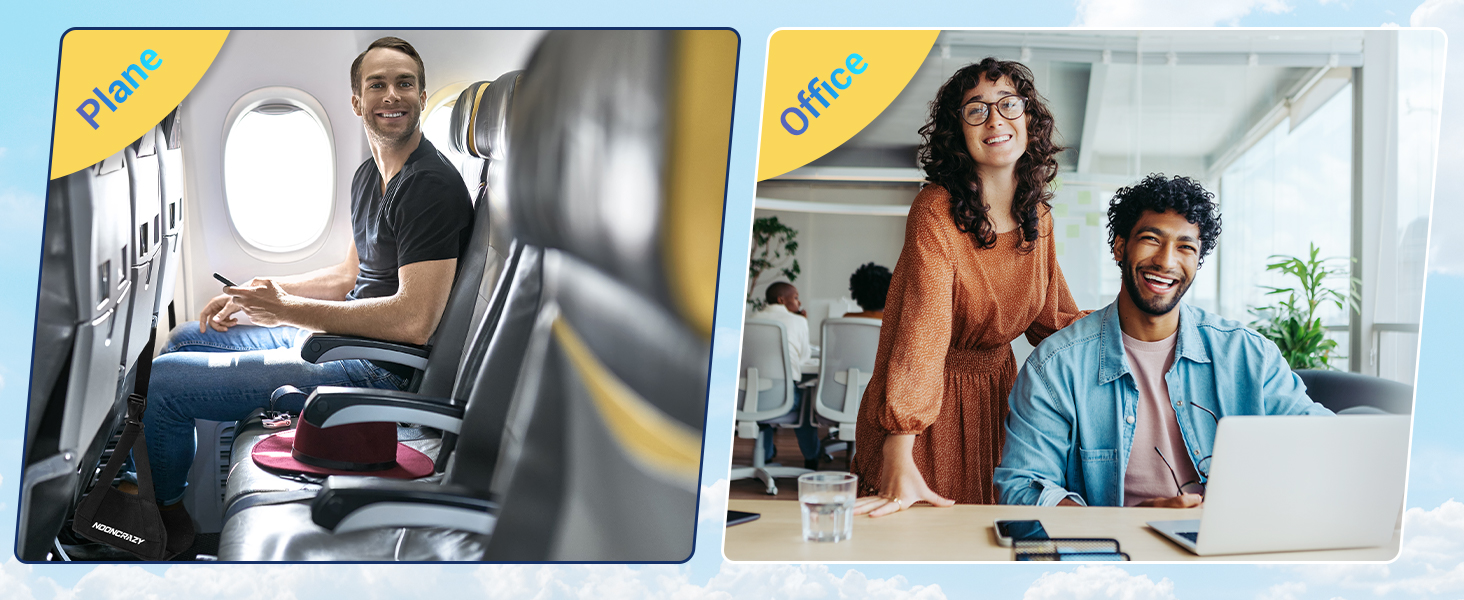 foot sling for airplane travel