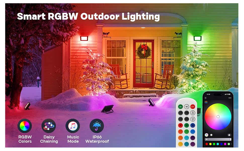 RGBW Flood Lights Outdoor