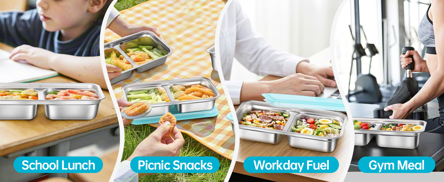 Snack Containers Stainless Steel 