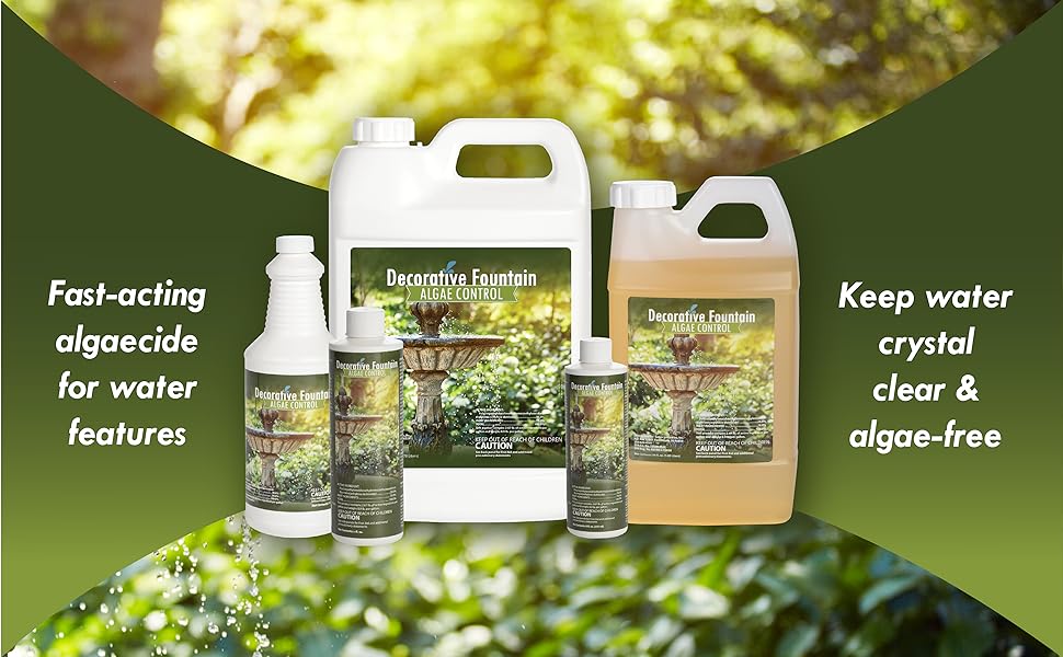 Fountain Algaecide and Clarifier 16oz Kills and