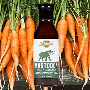 Mastodon bbq sauce with carrot background